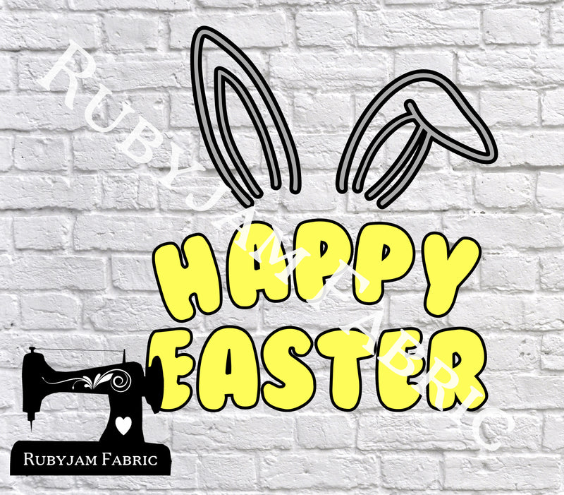 Happy Easter Bunny Ears - Cutting File - SVG/JPG/PNG