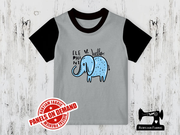 Hello Elephant - HEATHER GREY - Panels On Demand