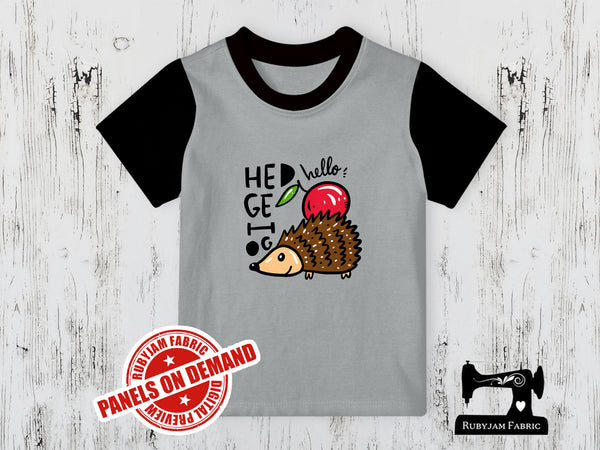 Hello Hedgehog - HEATHER GREY - Panels On Demand