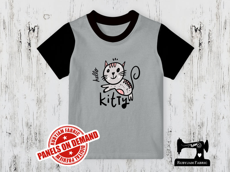 Hello Kitty - HEATHER GREY - Panels On Demand