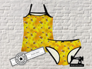 Honey Bees - cotton lycra - 150cm wide