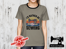I'd Rather Be Sewing - LIGHT GREY - Panels On Demand