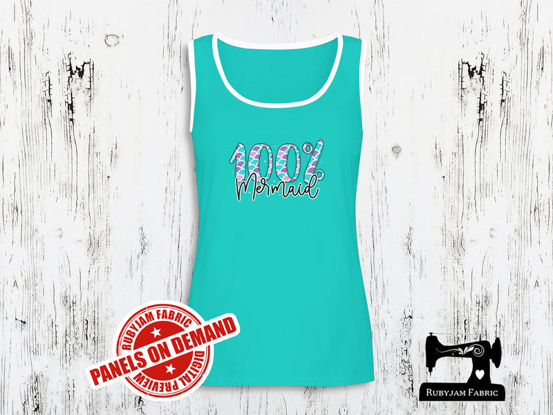 100% Mermaid - MINT - Panels On Demand