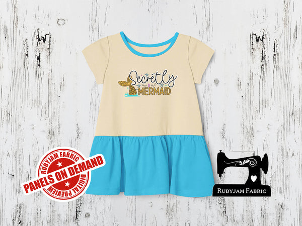 Secretly a Mermaid - SAND BEIGE - Panels On Demand