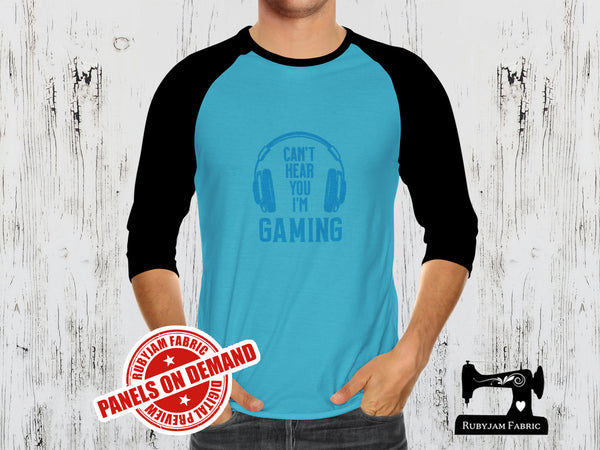 Can't Hear You I'm Gaming - LIGHT BLUE - Panels On Demand