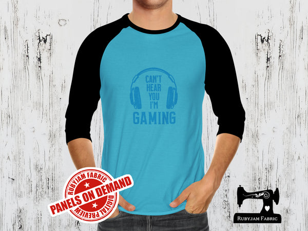 Can't Hear You I'm Gaming - LIGHT BLUE - Panels On Demand