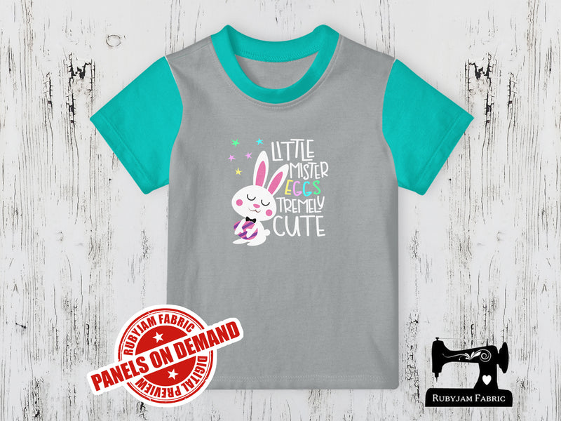 Little Mister Eggstremely Cute - HEATHER GREY - Panels On Demand