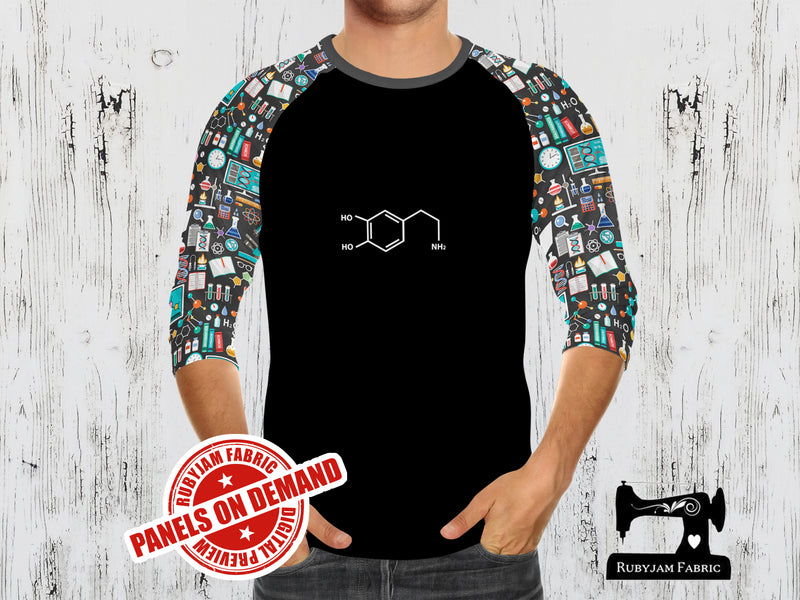 Dopamine Molecule - BLACK - Panels On Demand