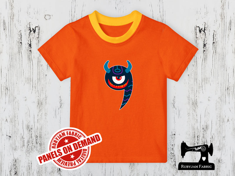 Number 9 Monster - ORANGE - Panels On Demand