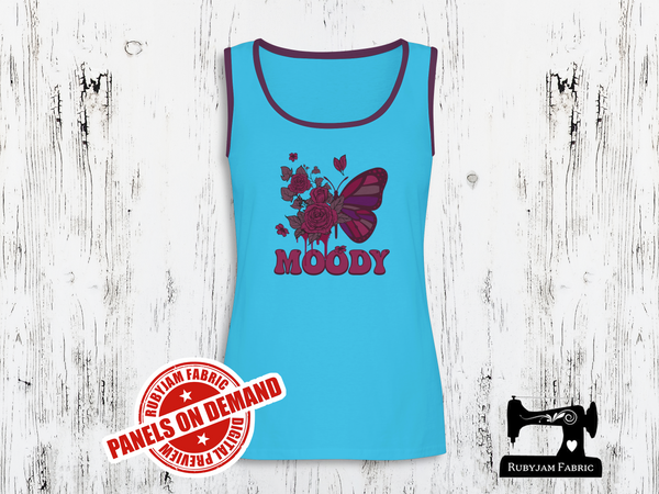 Moody Butterfly - LIGHT BLUE - Panels On Demand