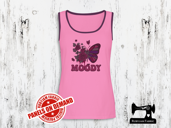 Moody Butterfly - LIGHT PINK - Panels On Demand