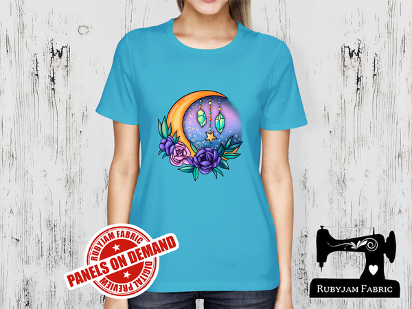 Moonlight and Crystals - LIGHT BLUE - Panels On Demand