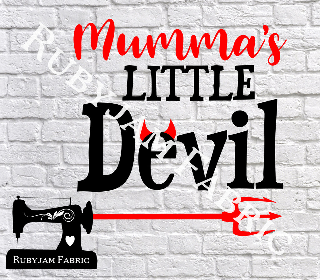 Halloween Mumma's Little Devil - Cutting File - SVG/JPG/PNG – Rubyjam ...