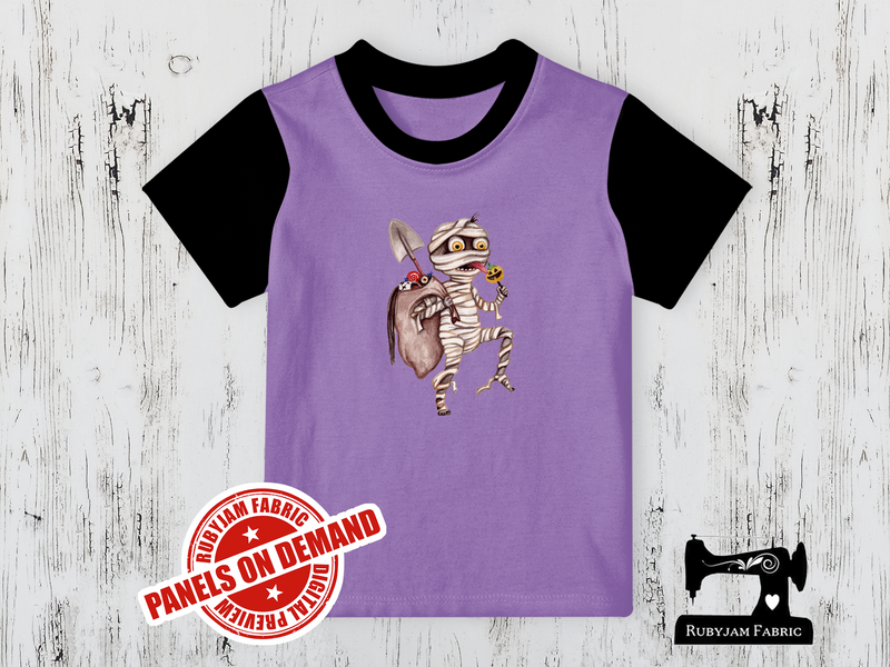 Halloween Mummy - LIGHT PURPLE - Panels On Demand