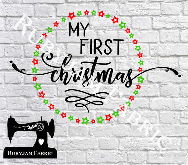 My First Christmas - Cutting File - SVG/JPG/PNG