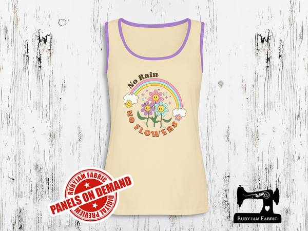 No Rain No Flowers - SAND BEIGE - Panels On Demand