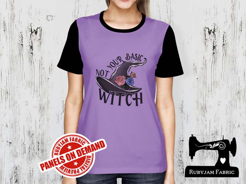 Not Your Basic Witch - LIGHT PURPLE - Panels On Demand
