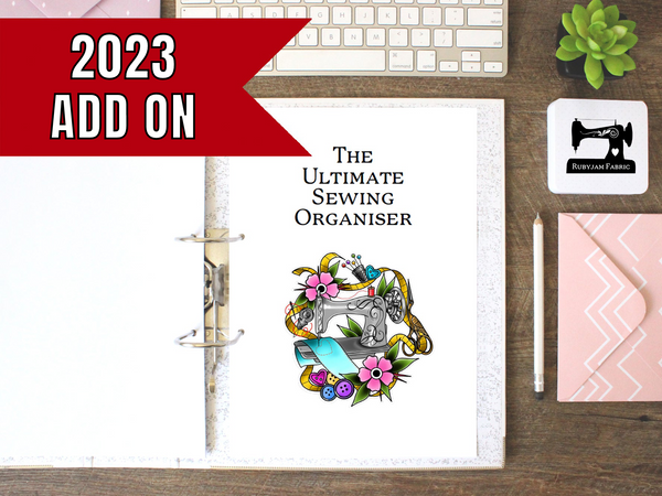 Rubyjam Fabric - 2023 Calendar Pages Add On for The Ultimate Sewing Organiser