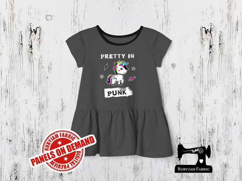 Pretty In Punk - CHARCOAL - Panels On Demand