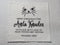Custom Made QUILT LABEL, organic quilting cotton, Style 44 - Cat Face