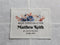 Custom Made QUILT LABEL, organic quilting cotton, Style 79 - Blue Floral