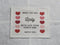 Custom QUILT LABEL, Style 84 - Hearts