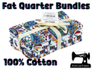 100% cotton fat quarter bundle featuring beautifully curated Paisley inspired images