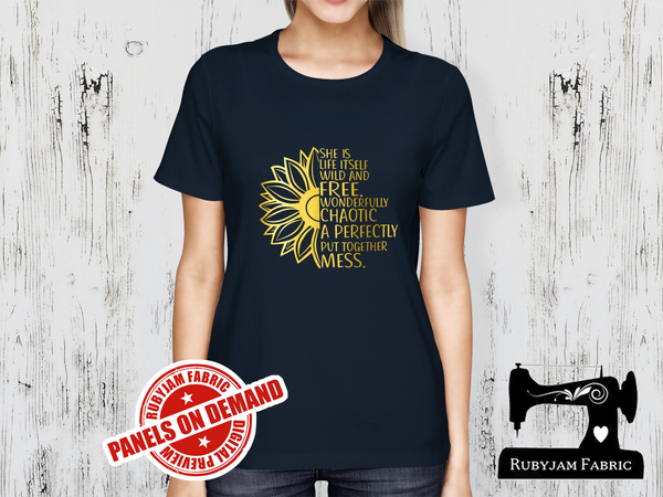 Wild, Free, Chaotic - NAVY BLUE - Panels On Demand