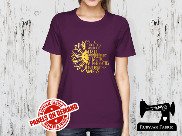 Wild, Free, Chaotic - PURPLE - Panels On Demand