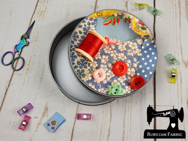 Hand Sewing - Sewing Storage Tin (Round) - Bespoke