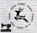 Christmas Reindeer Names - Cutting File - SVG/JPG/PNG