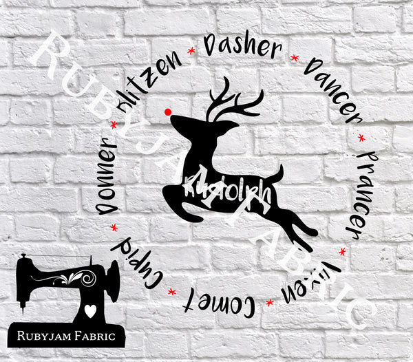 Christmas Reindeer Names - Cutting File - SVG/JPG/PNG