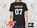 Personalised Jersey Number - BLACK - Panels On Demand