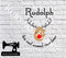 Christmas Rudolph The Red Nosed Reindeer - Cutting File - SVG/JPG/PNG