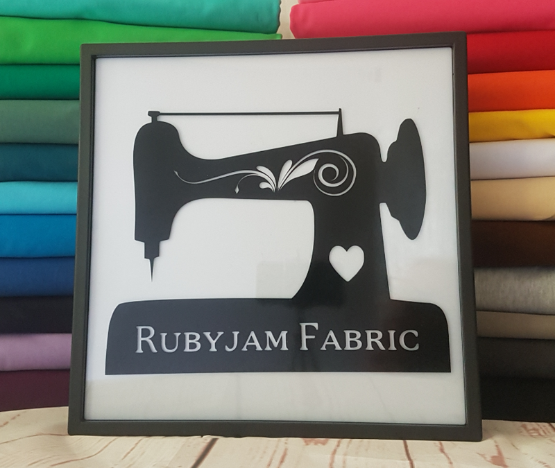 Rubyjam Fabric Swatch Card - Solid Cotton Lycra