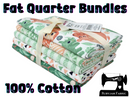 100% cotton fat quarter bundle featuring beautifully curated safari inspired images