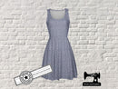 Silver Faux Glitter - cotton lycra - 150cm wide