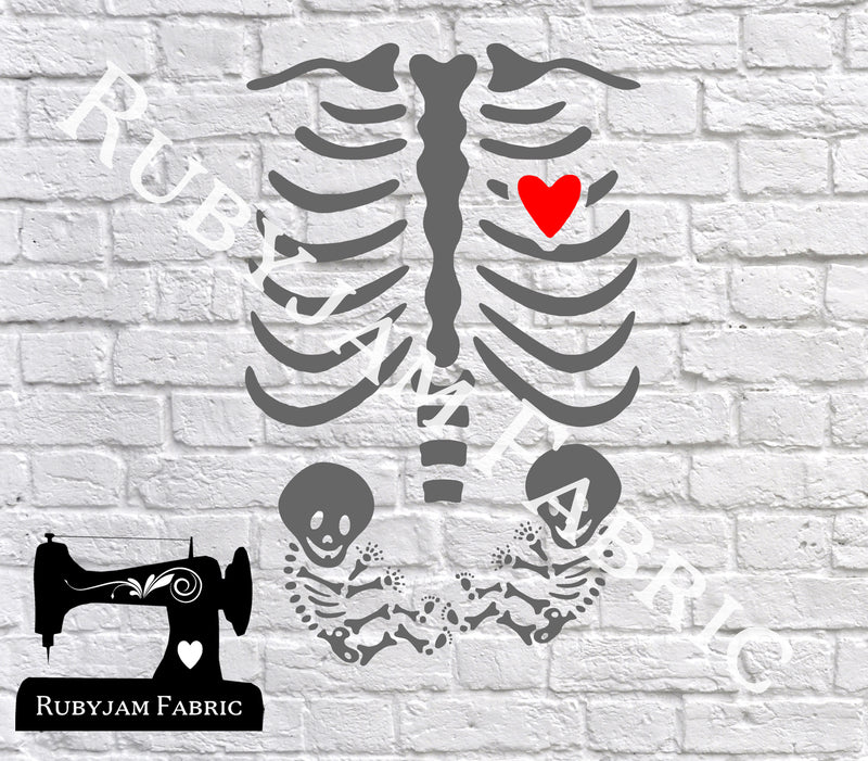 Skeleton Twins - Cutting File - SVG/JPG/PNG