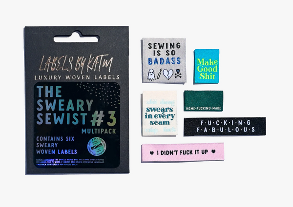 LIMITED EDITION - The Sweary Sewist v3 - Multi Pack - Labels by KatM