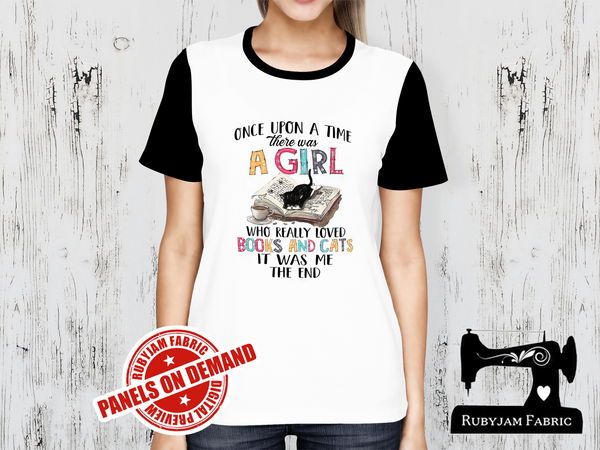 The Girl Who Really Loved Books and Cats - WHITE - Panels On Demand