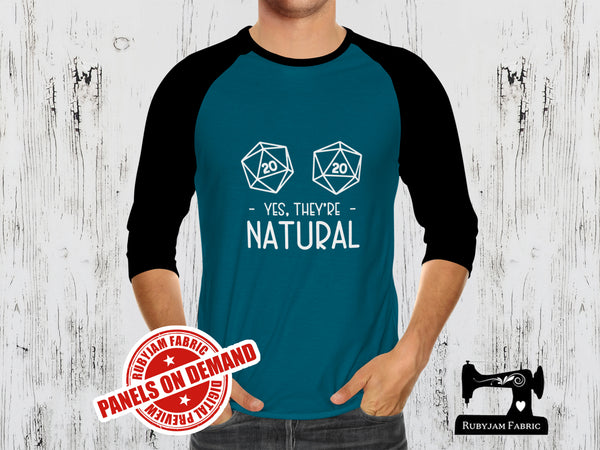 Yes, They're Natural - TEAL BLUE - Panels On Demand
