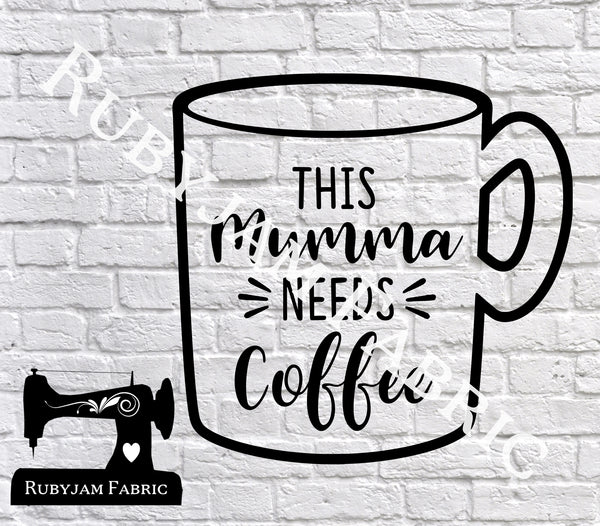 This Mumma Needs Coffee - Cutting File - SVG/JPG/PNG