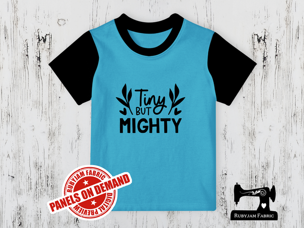 Tiny But Mighty - LIGHT BLUE - Panels On Demand