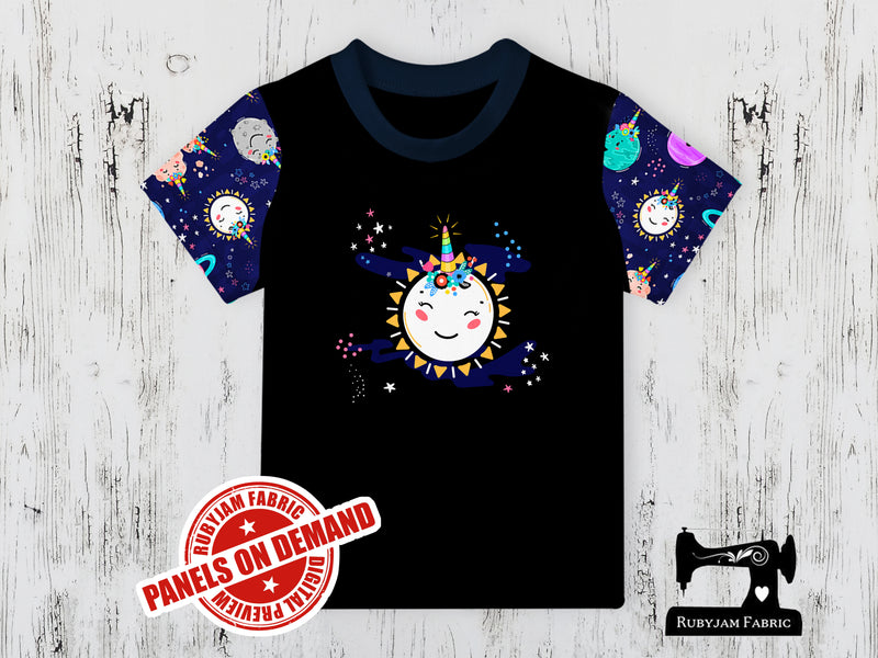 Unicorn Planet 2 - BLACK - Panels On Demand
