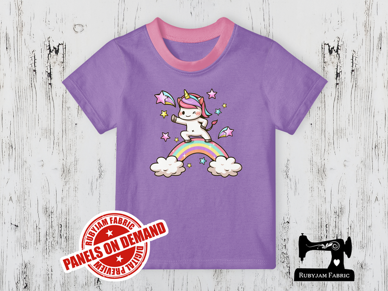 Unicorn Dance Rainbow - LIGHT PURPLE - Panels On Demand