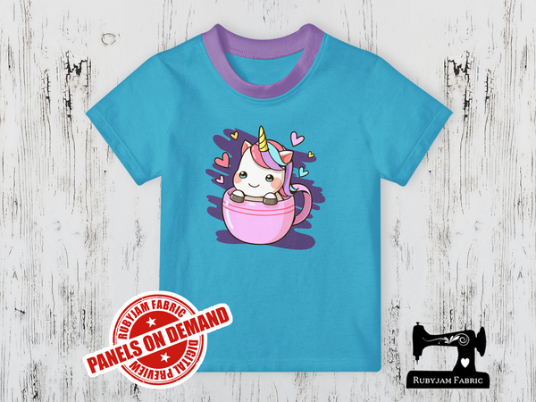 Unicorn Tea Cup - LIGHT BLUE - Panels On Demand
