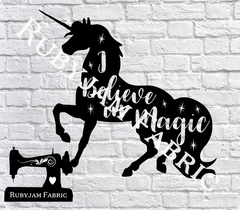 Unicorn I Believe In Magic - SVG/JPG/PNG