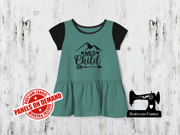 Wild Child - SAGE GREEN - Panels On Demand