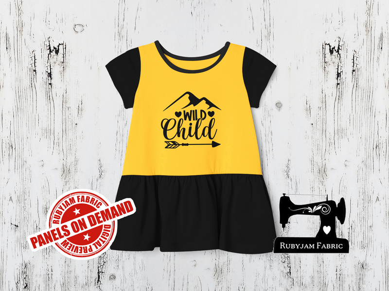 Wild Child - YELLOW - Panels On Demand