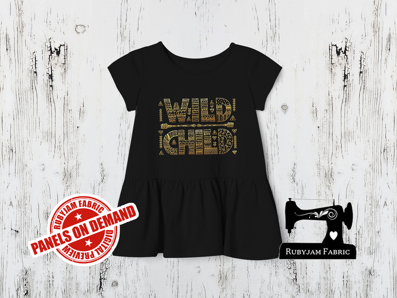 Wild Child - BLACK - Panels On Demand